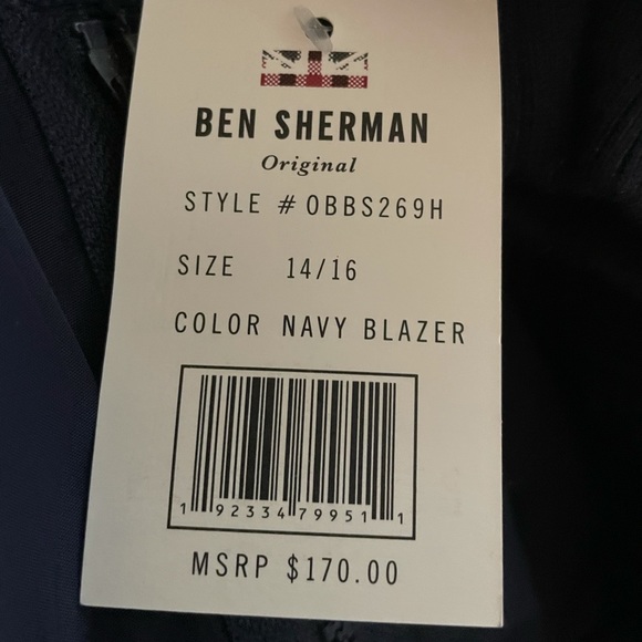 🟢 Navy Blue Ben Sherman Jacket - size 14/16 - Picture 2 of 5
